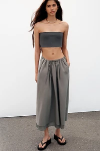 COMBINATION CAPE MIDI SKIRT