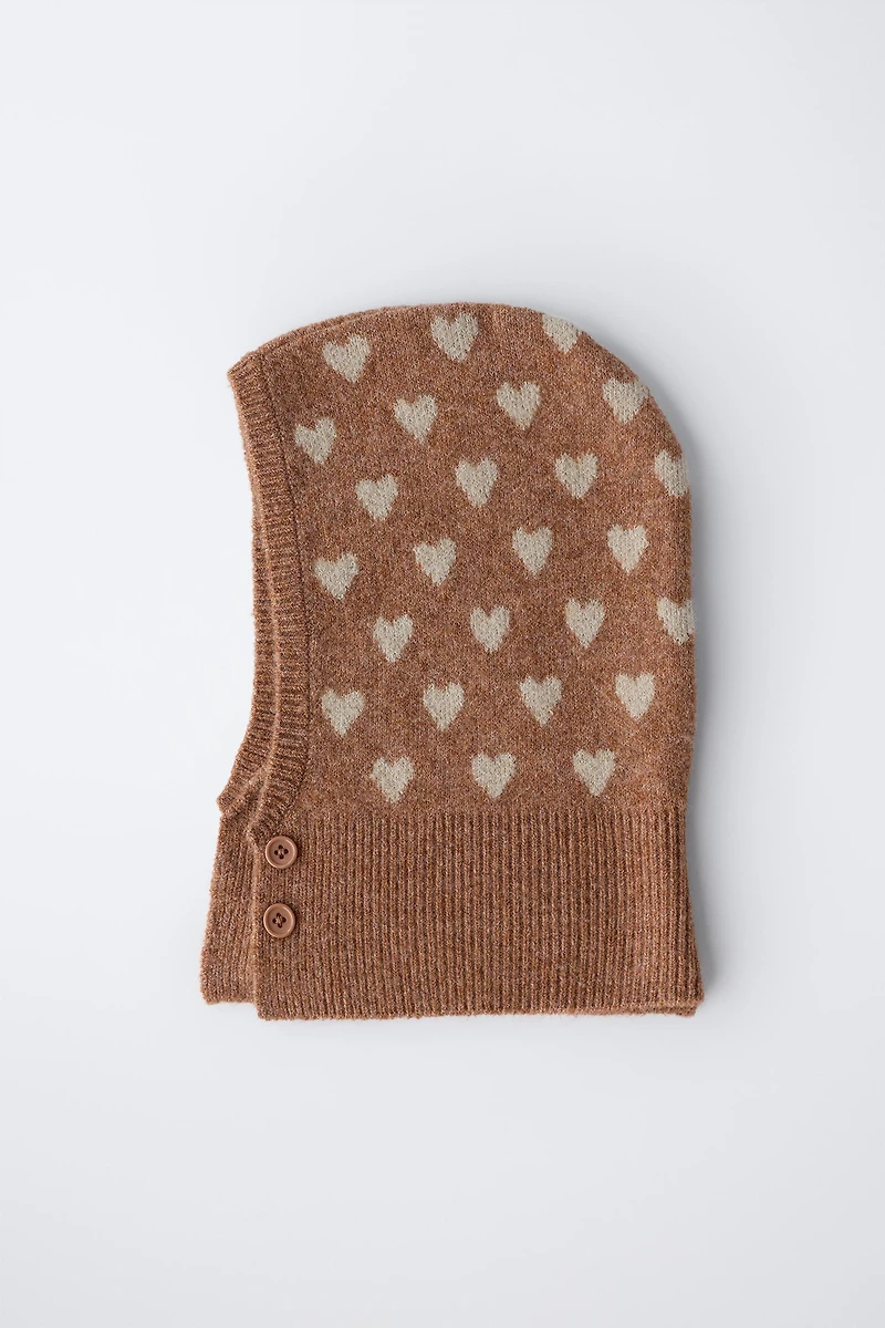 HEART BUTTON BALACLAVA