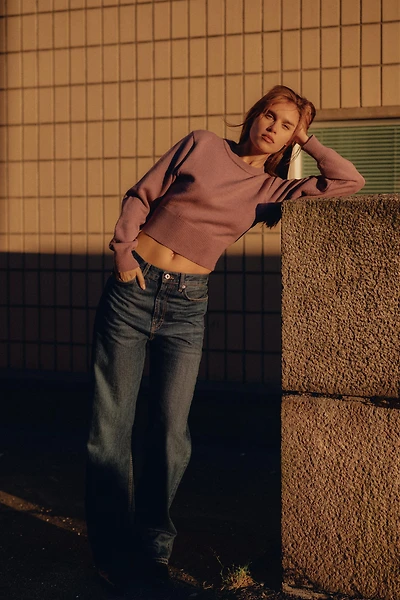 SHORT BASIC KNIT SWEATER