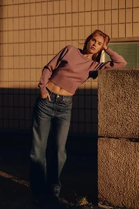 SHORT BASIC KNIT SWEATER