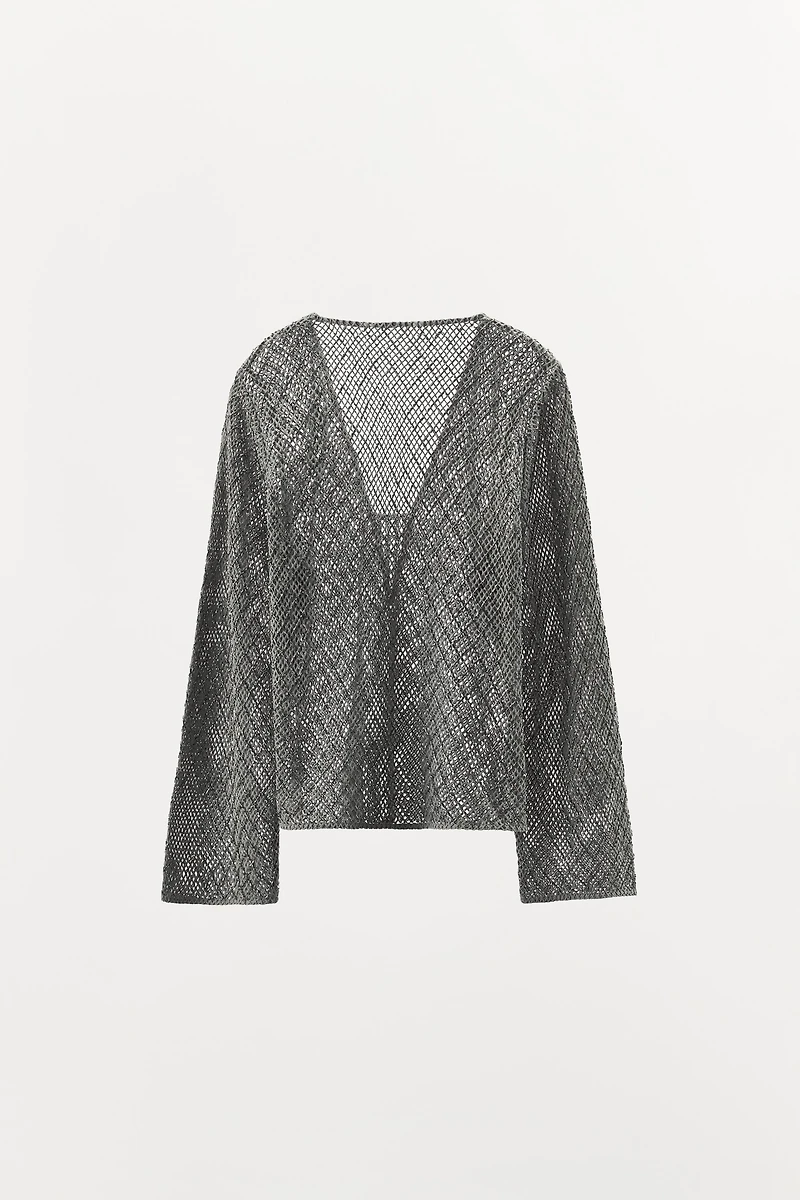 BEADED CROCHET TOP