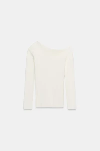 ASYMMETRIC SOFT RIBBED TOP