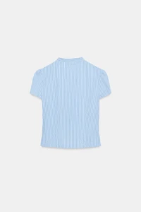 STRIPED BUTTON-UP TOP