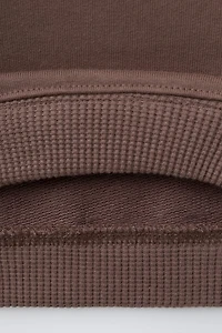 WAFFLE DETAIL SWEATSHIRT