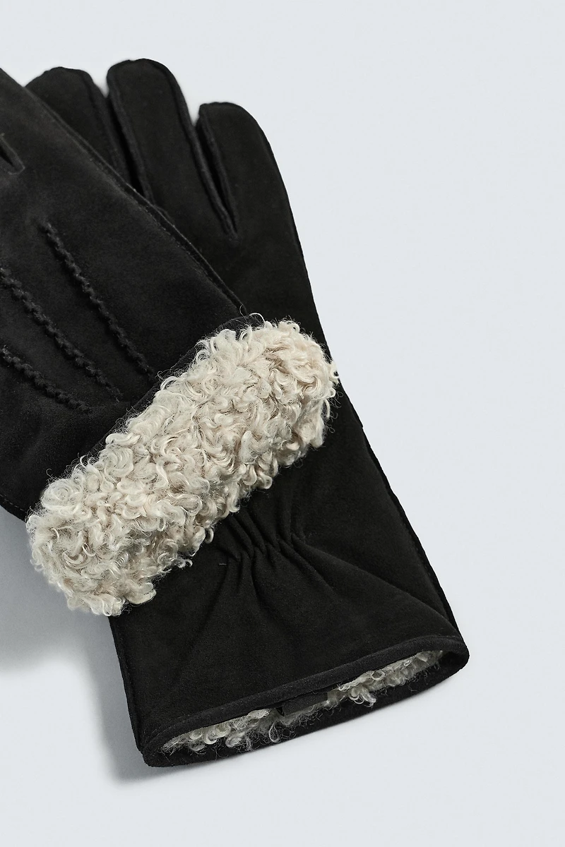 COMBINATION LEATHER GLOVES