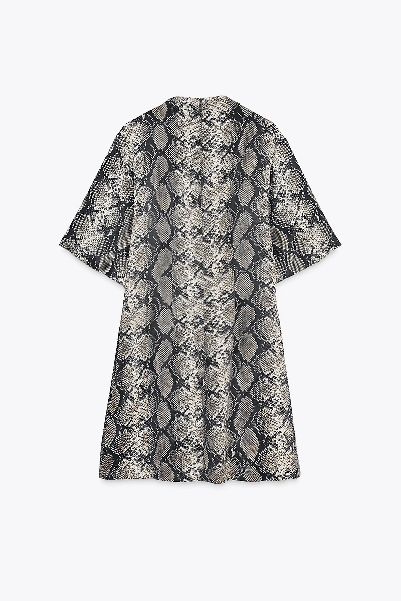 ANIMAL PRINT MINI DRESS
