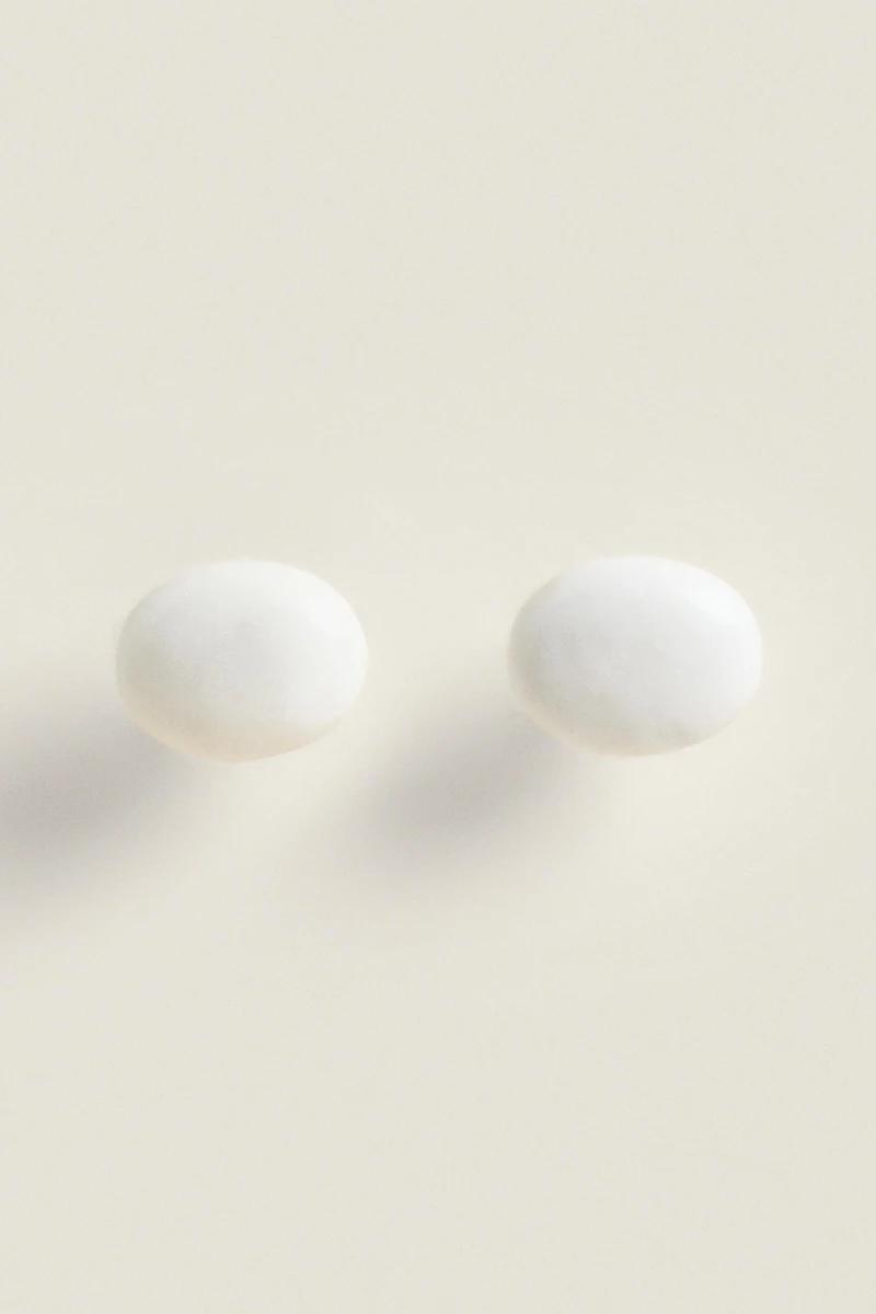 SET OF OVAL MARBLE KNOBS (SET OF 2)