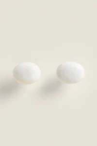 SET OF OVAL MARBLE KNOBS (SET OF 2)