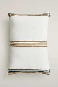 STRIPED THROW PILLOW COVER