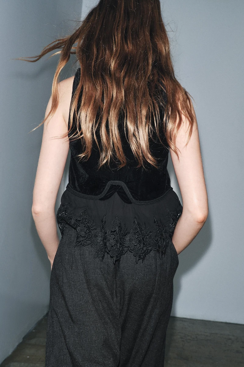 COMBINATION VELVET VEST ZW COLLECTION LIMITED EDITION