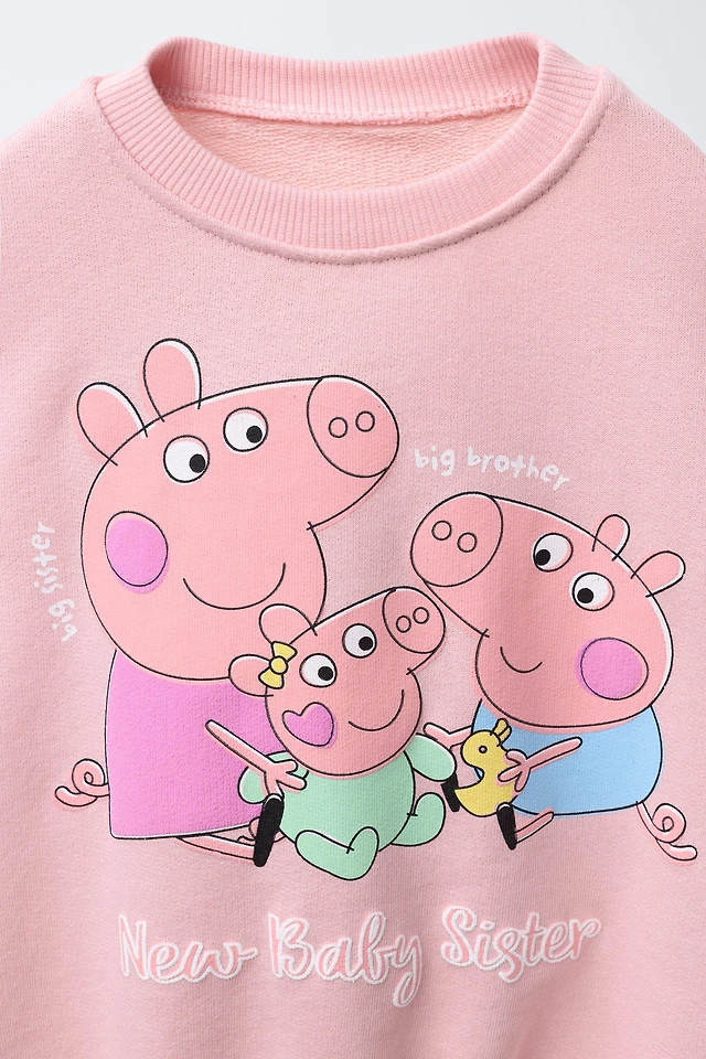 Shop Zara PEPPA PIG ™ SWEATSHIRT AND LEGGING SET at