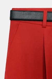 PANTALON DROIT CEINTURÉ