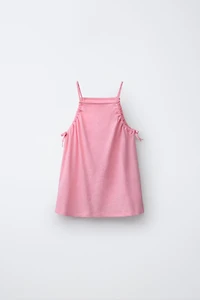 COTTON LINEN BLEND TOP AND SHORTS SET