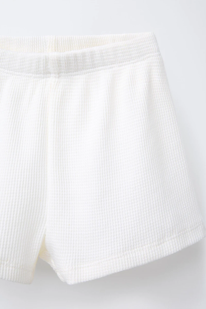 WAFFLE T-SHIRT AND BERMUDA SET