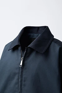 COLOR BLOCK TWILL JACKET