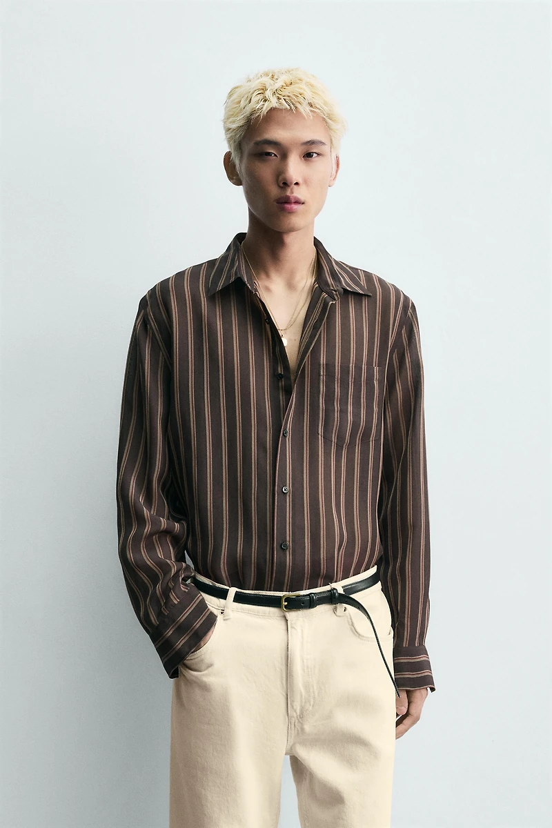 FLOWY STRIPED SHIRT