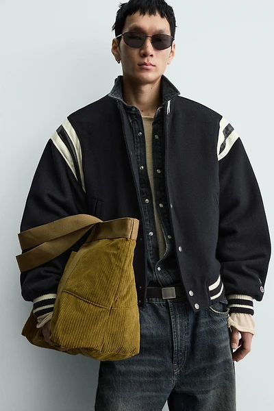 SAC SHOPPER EFFET CORDUROY