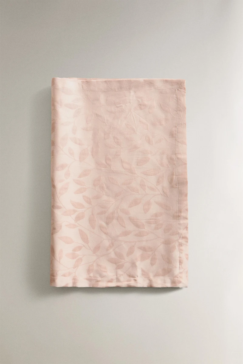 CHEMIN DE TABLE JACQUARD VÉGÉTAL