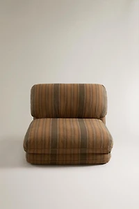 STRIPED FOLDABLE LOUNGE CHAIR
