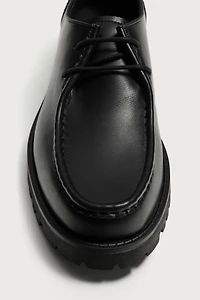 LUG SOLE PIPED SHOES