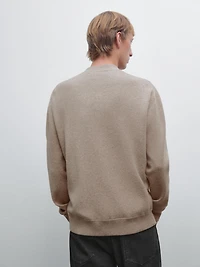 Bomber-style knit cardigan