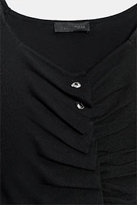 DRAPED KNIT TOP