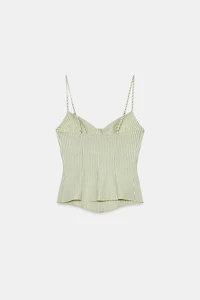 STRIPED CORSET TOP
