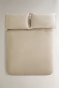 DYED THREAD STRIPED DUVET COVER