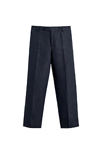 PANTALON DE COSTUME CHEVRON 100% LIN