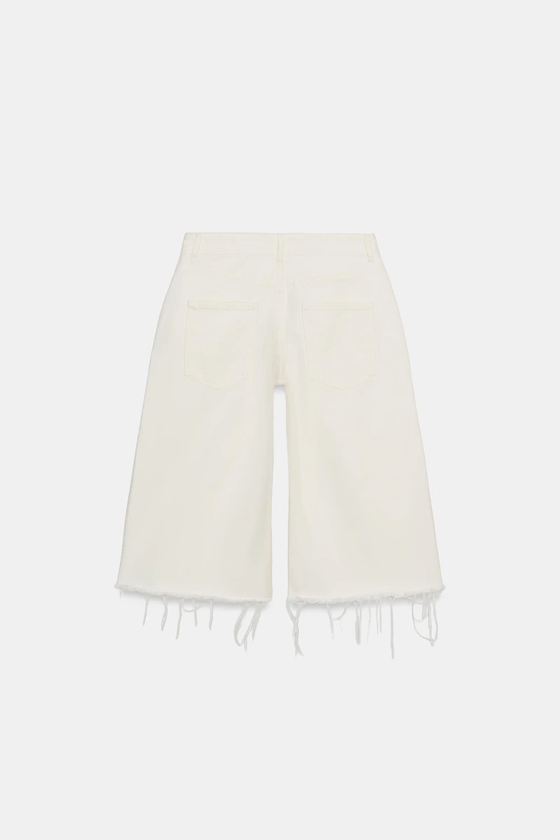 ZW COLLECTION FRAYED DENIM SHORTS