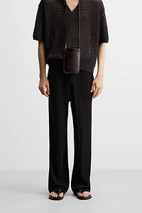 PANTALON EN MAILLE STRUCTURÉE