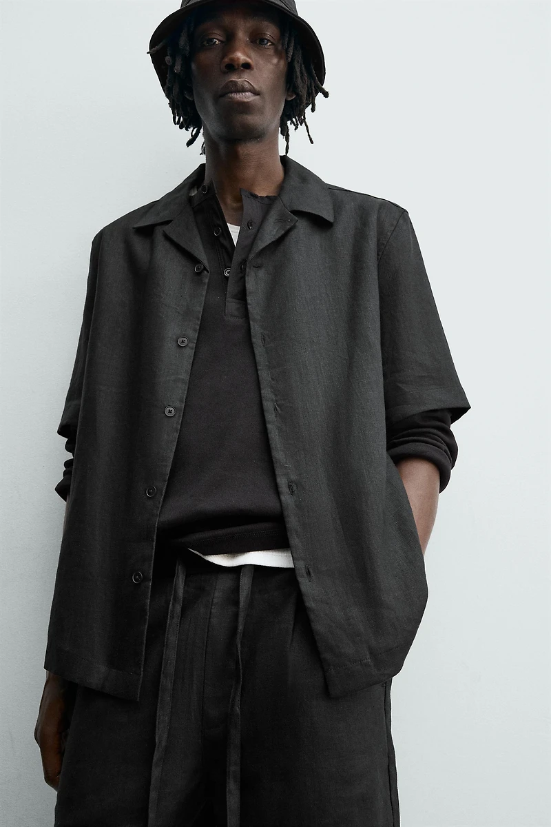 100% LINEN RELAXED FIT SHIRT