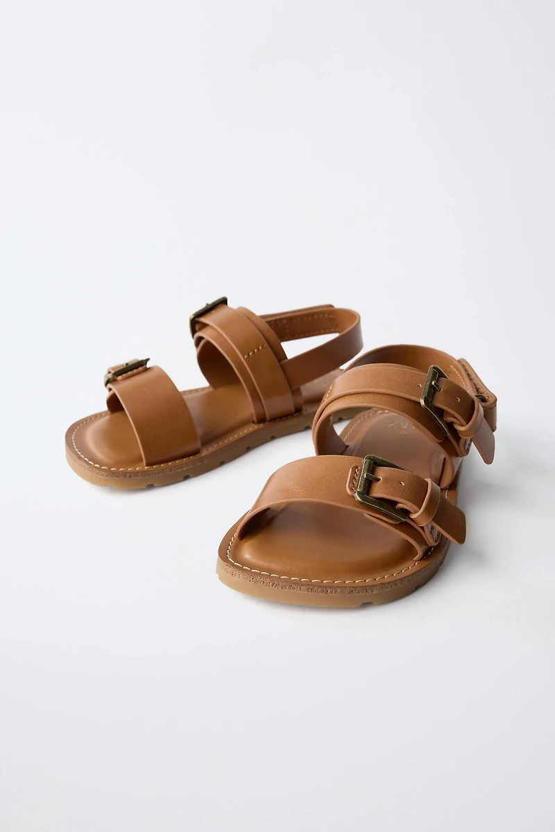 BUCKLED SANDALS