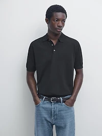 Polo en maille 100 % coton