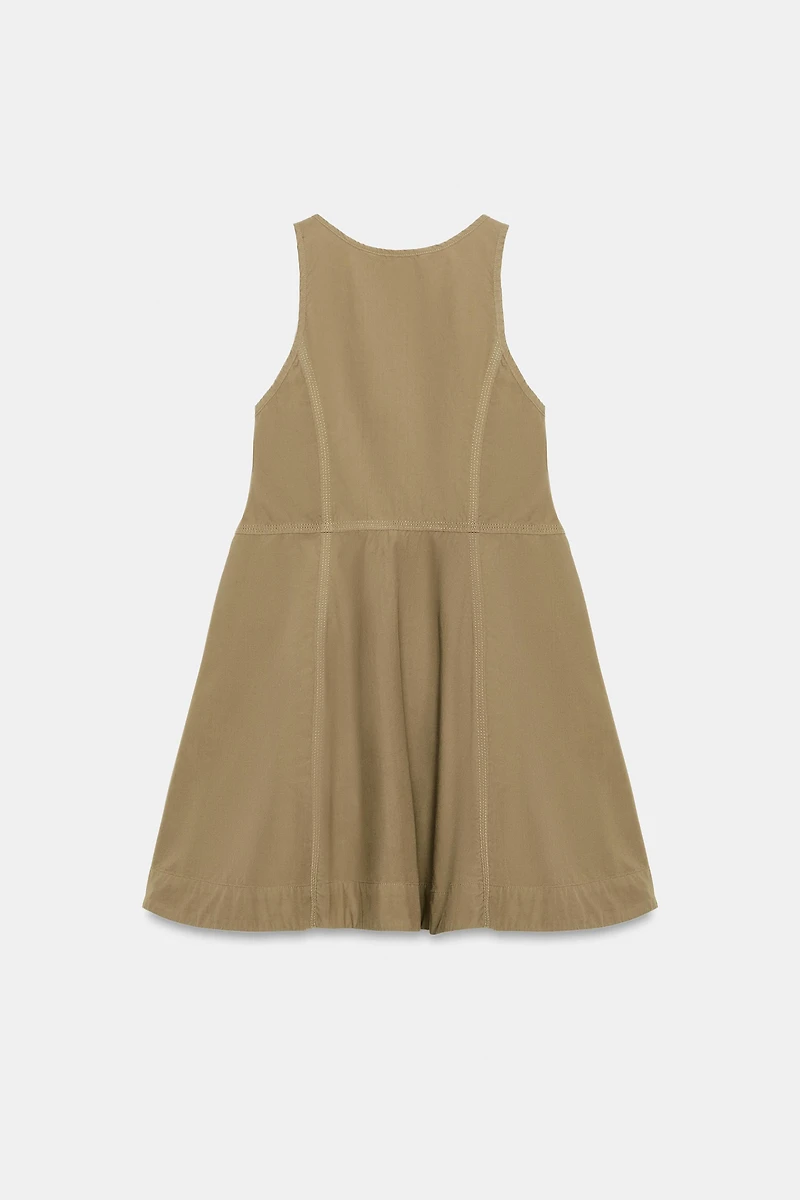 WASHED POPLIN DRESS