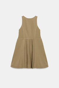 WASHED POPLIN DRESS