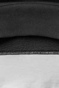 VARSITY DOUBLE HEM HOODED SWEATSHIRT
