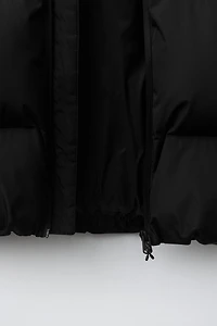 WATER REPELLENT PUFFER HOODIE JACKET