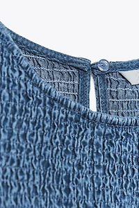 SMOCKED SHORT DRESS