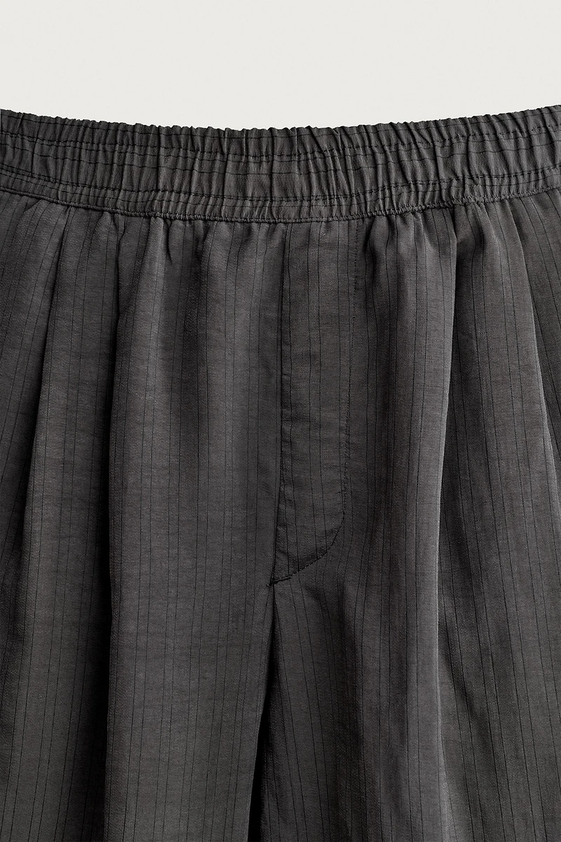 PANTALON FLUIDE COUPE DÉCONTRACTÉE À RAYURES