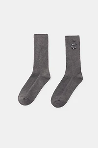 CHAUSSETTES UNIES BIJOUX