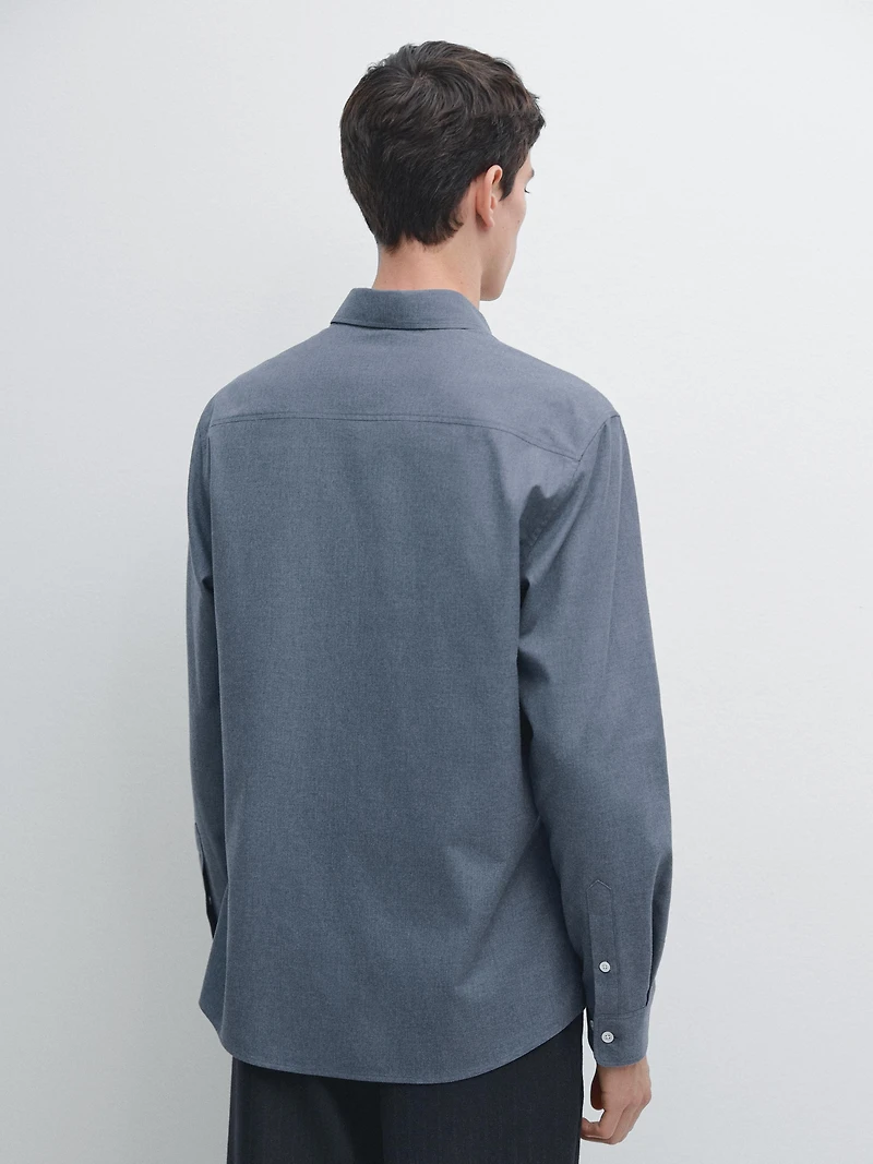 Chemise oxford chinée