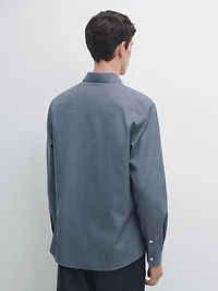 Chemise oxford chinée