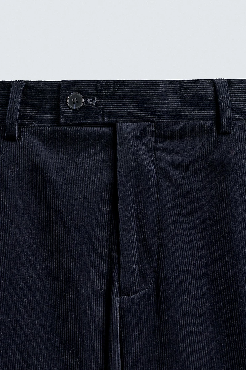 PANTALON DE COSTUME EN VELOURS CÔTELÉ