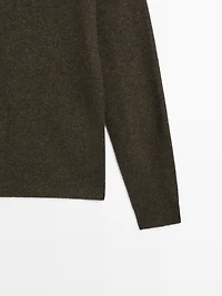 Pull en maille de laine mélangée sans coutures