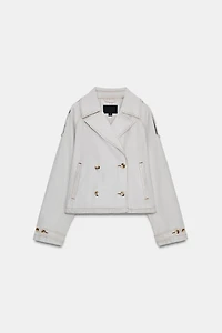 VESTE CHEVRON EFFET DÉLAVÉ
