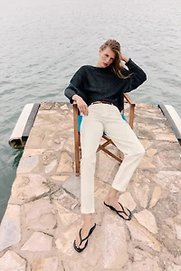 BRAIDED BELT CHINO PANTS