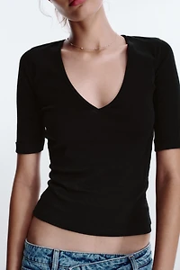 WASHED COTTON T-SHIRT