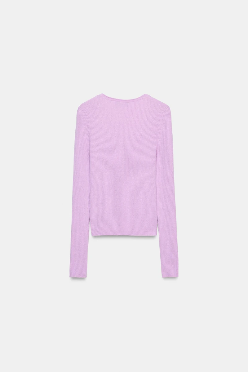 WOOL RIBBED JUMPER