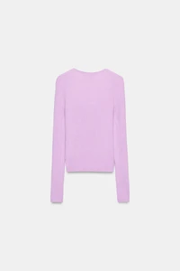 WOOL RIBBED JUMPER